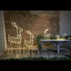 Tuby siluett reinsdyr 105 cm utendørsdekorasjon IP44 220 varmhvit led
