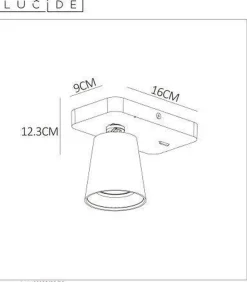 Turnon vegglampe - Svart