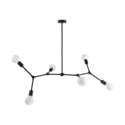 Twig taklampe 6 lys - Svart