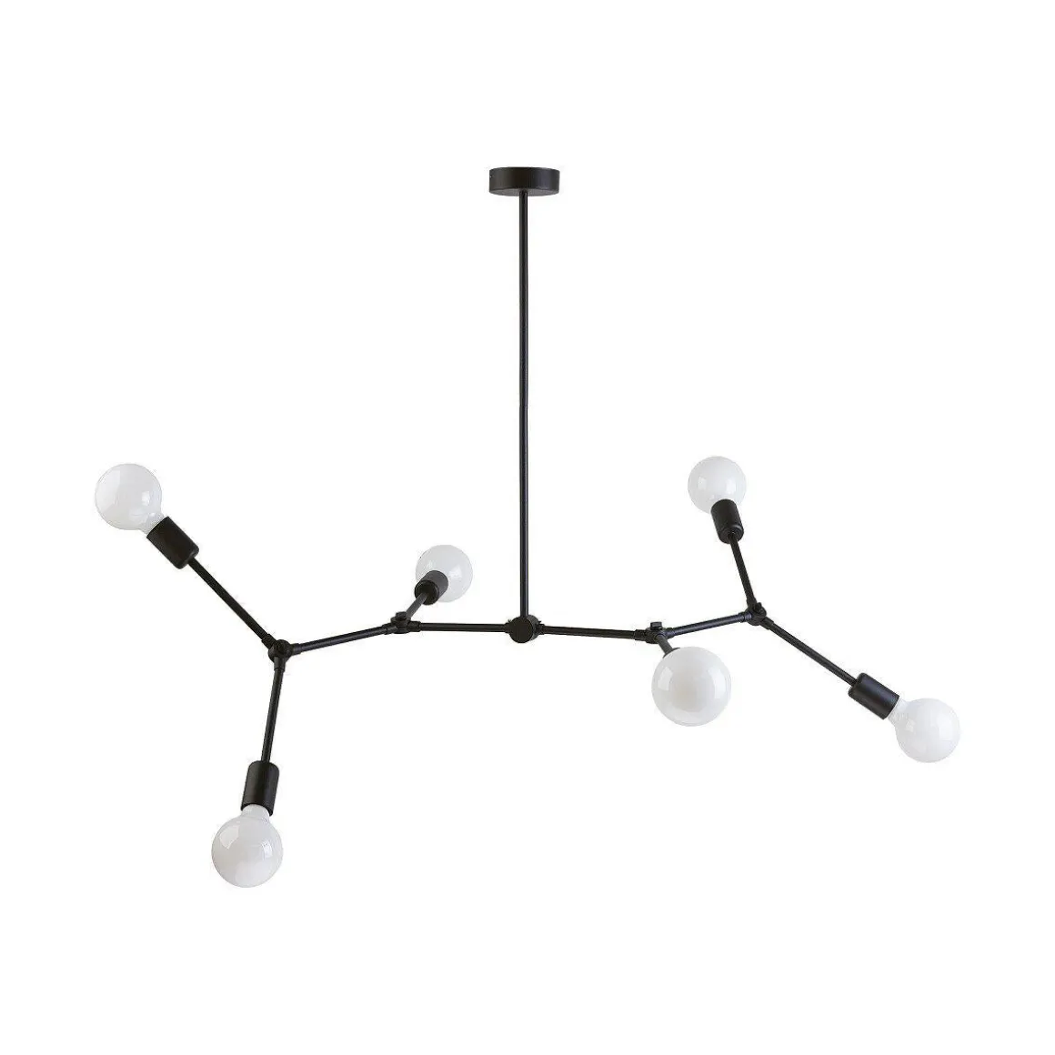 Twig taklampe 6 lys - Svart