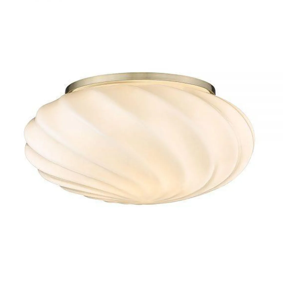 Twist taklampe - Antikk messing / Opal