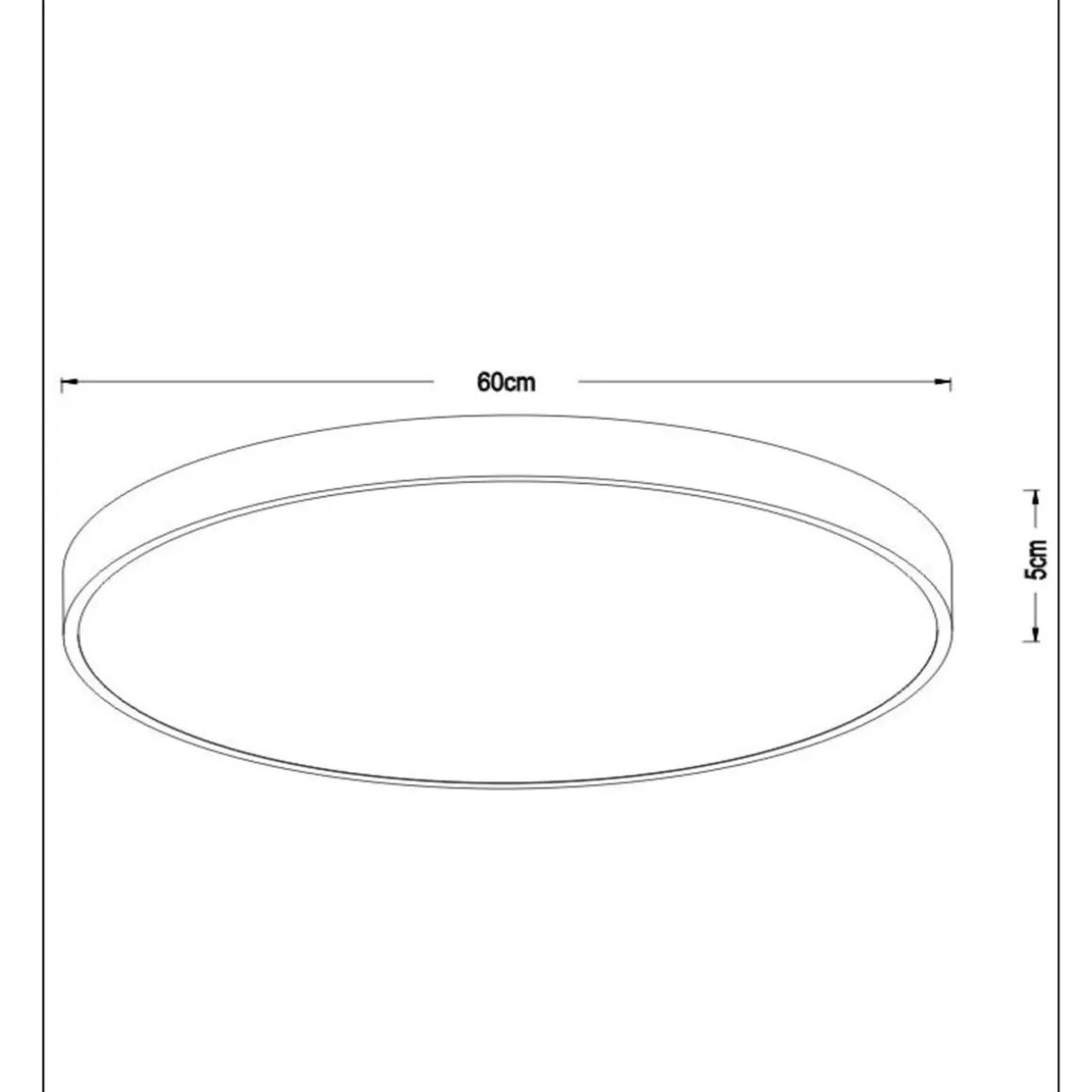 Unar taklampe Ø60cm 3 step dim