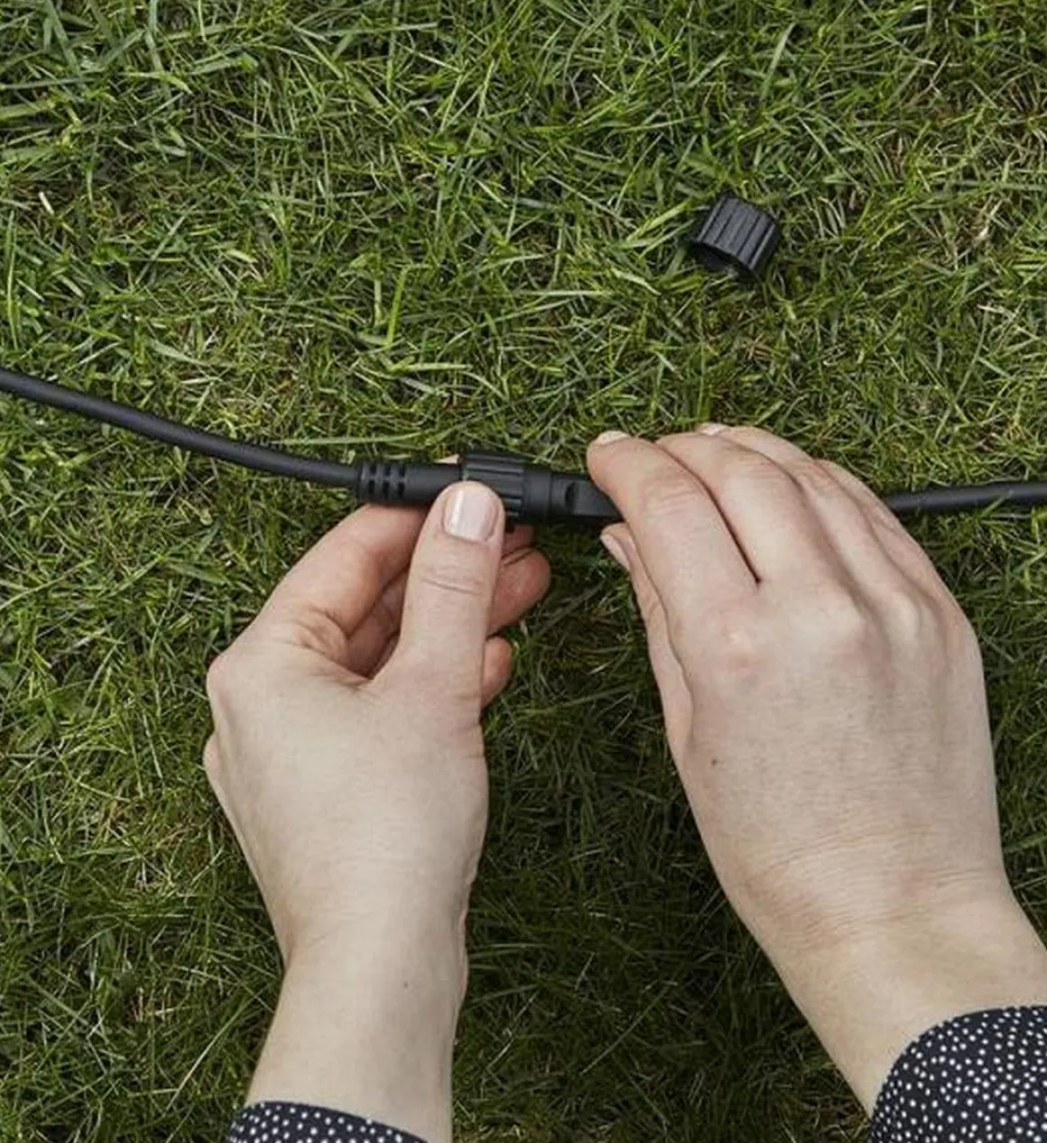 Utvidelseskabel 5m - Garden 24 - Svart