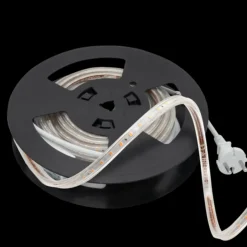 230V LED-Strip 9,2W 3000K IP65 Dimbar m/stikkontakt - 50 meter