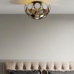 Vanita plafond 50 cm - Svart/Speil