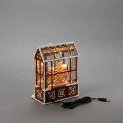 Vannfylt lykt pepperkakehus