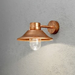 Vega vegglampe - Kobber