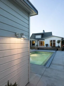 Vega vegglampe utendørs IP54 - Galvanisert stål