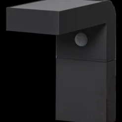 Vegglampe Solcelle med sensor - Svart