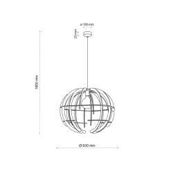 Venus wood takpendel 63 cm