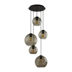 Vetro takpendel 5 kupler - Svart/Røykfarget