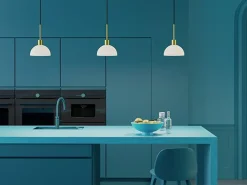 Vienda takpendel 20 cm - Hvit/Messing