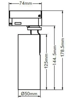 Vox Ezra spot 10W 2700K RA90 Dimbar (1T) - Svart