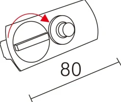 Vox pendeladapter for spotskinne