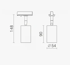 Vox Secco spot E27 - Hvit