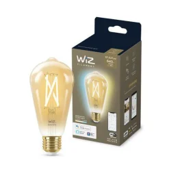 WiZ E27 Lyspære filament St64 6,7W Wifi - Justerbar fargetemperatur 2000-5000 Kelvin