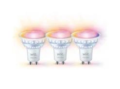 WiZ GU10 Lyspære 4,7W Wifi - Fullfarge 3 pakning