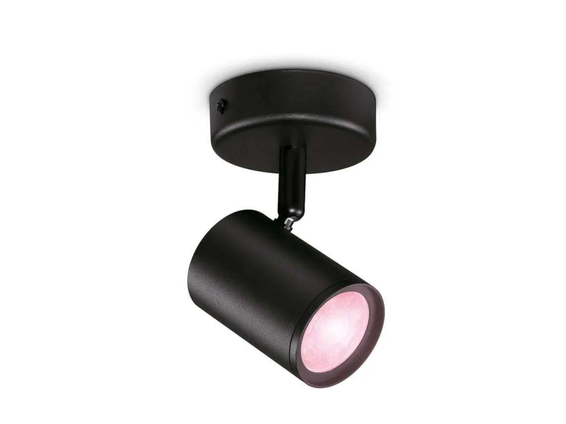 WiZ Smart Imageo enkelt spot 5W 2700-6500K RGB Fullfarge Wîfi - Svart
