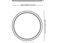 WiZ Smart Superslim taklampe 22W 2700-6500K RGB fullfarge 42 cm Wîfi - Hvit