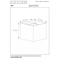 Xio square vegglampe opp/ned