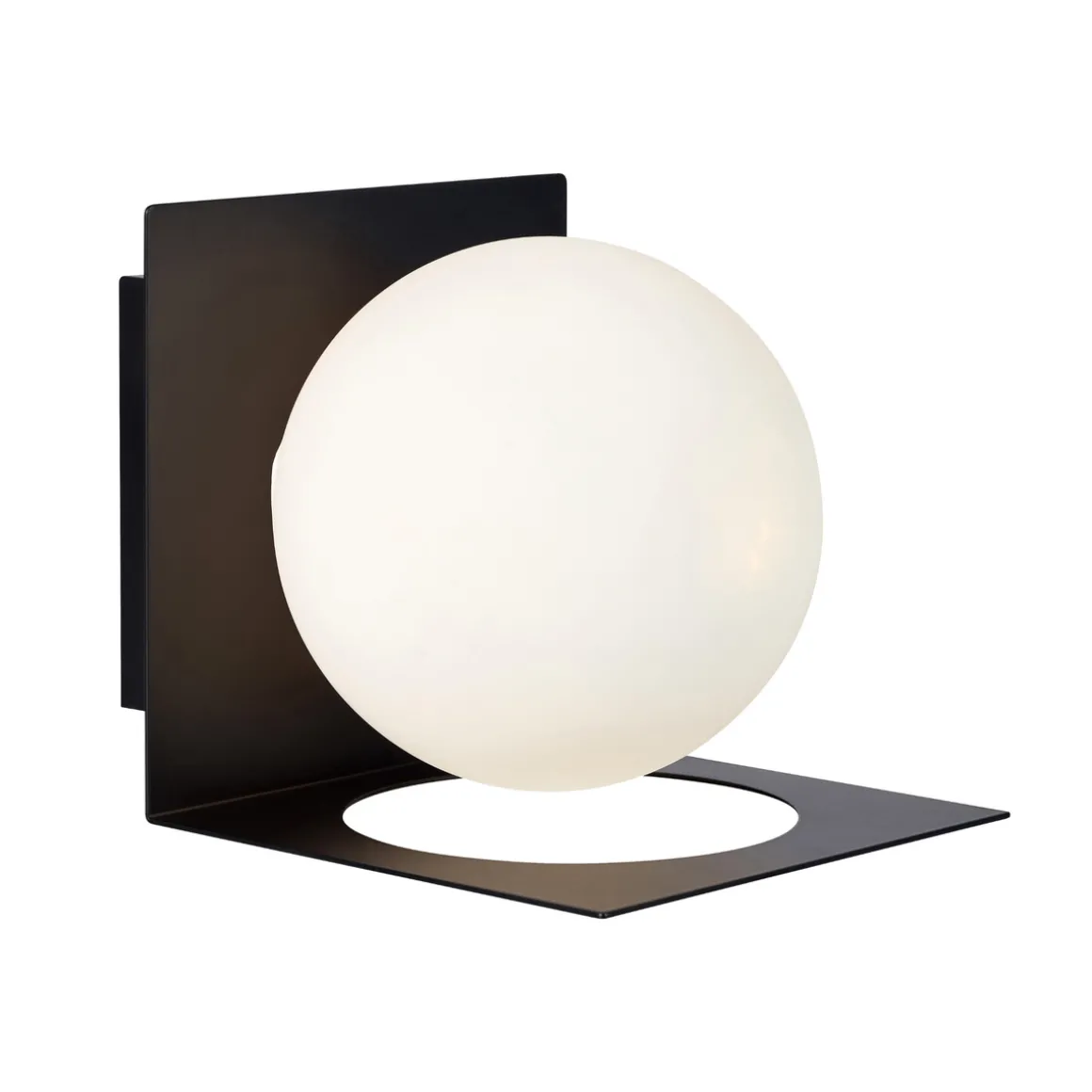 Zenit vegglampe IP44 - Svart - Svart