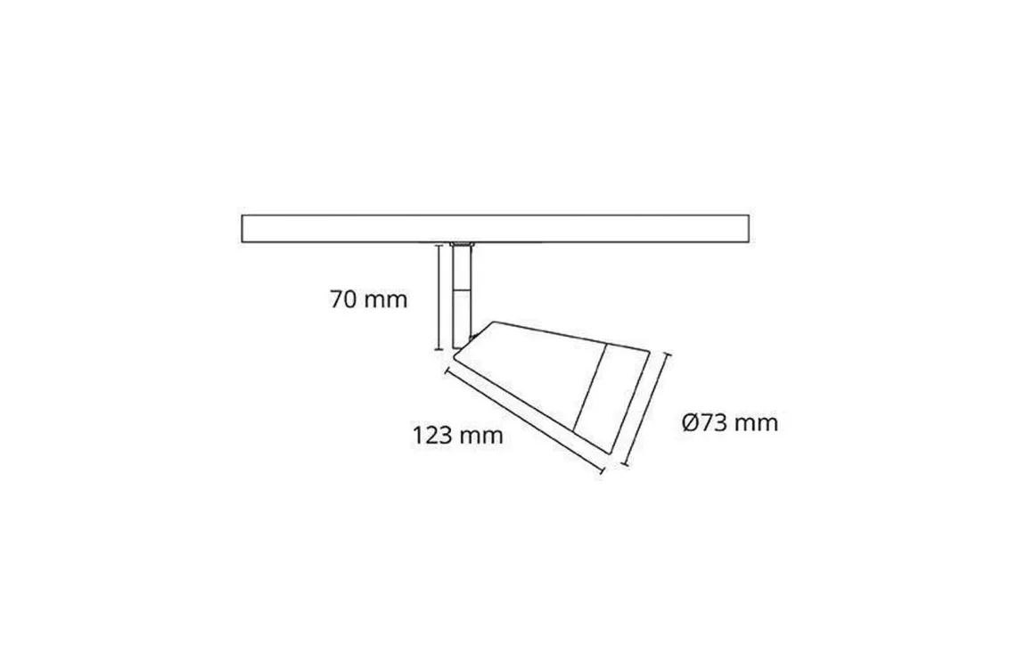 Zip Glass spot 6W LED 2000-2800K dim to warm