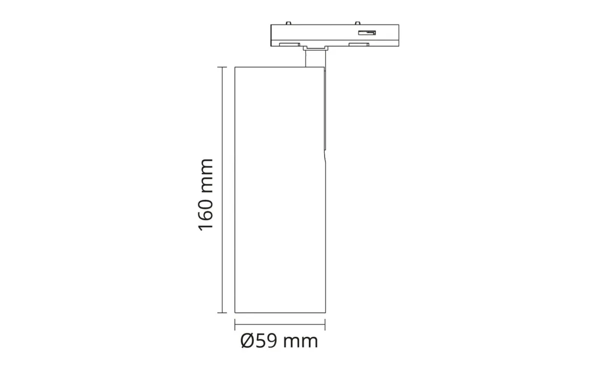 Zip Tube Mini spot 14W LED 3000K