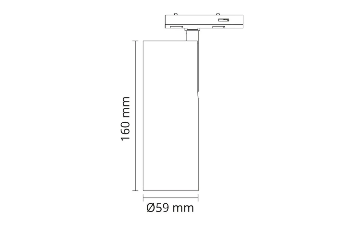 Zip Tube Mini spot 14W LED 2700K