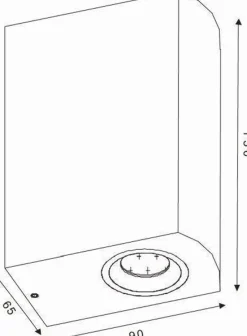 Zora round vegglampe opp/ned utendørs IP44